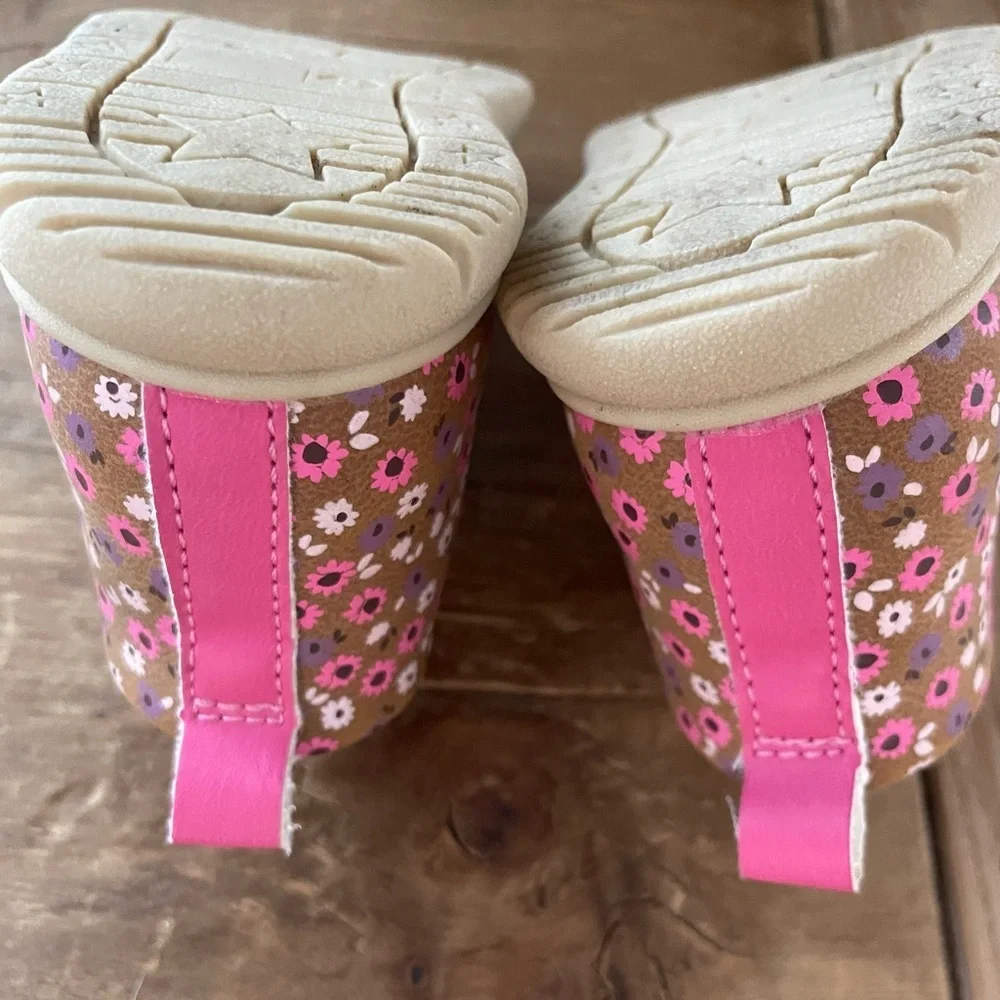 Carter's Pink Floral Baby Walker Shoes